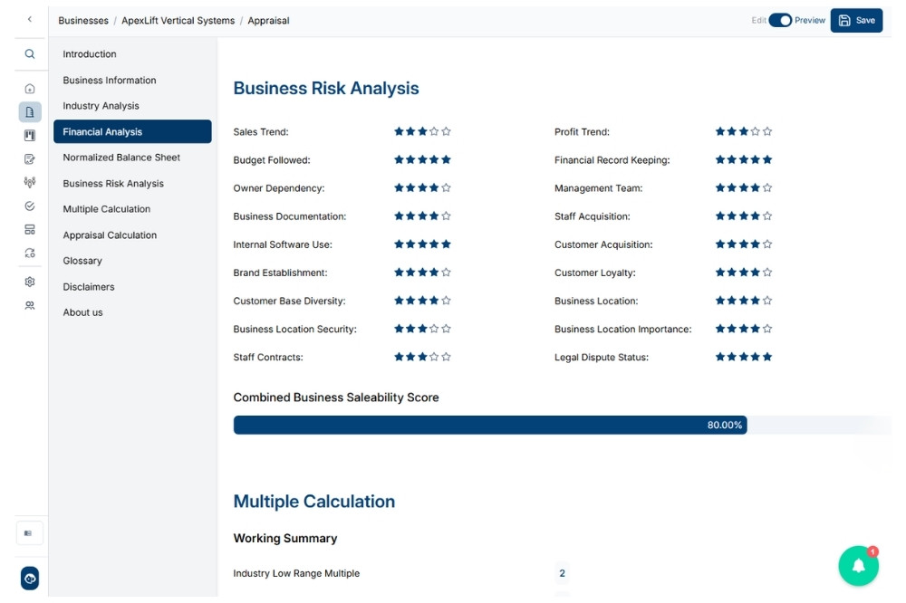 CIM-PRO Appraisal Builder - website image showing Comprehensive Reports B