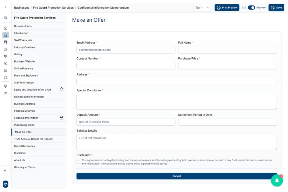 CIM-PRO CIM Builder Website Image Showing How It Is Fully Interactive - Stop Scrolling and Click Between Sections